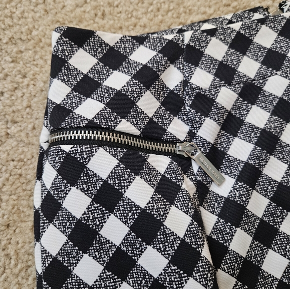 MICHAEL Michael Kors Black and White Checkered Women's Skirt Size 6 Six - Picture 6 of 16